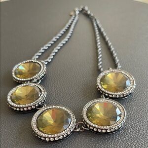 J. Crew Gold and Silver Necklace with Elegant Pendants
